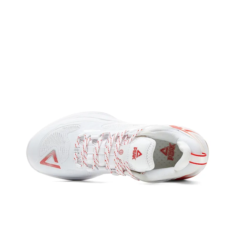 PEAK Agile 2.0 Basketball Shoes Men Low Top Big White PEAK Red-3