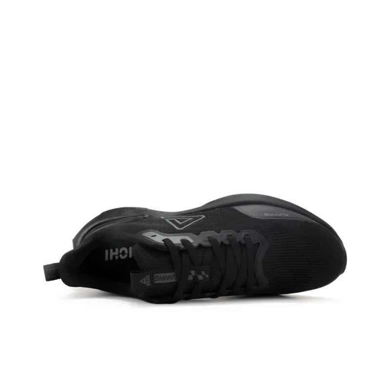 PEAK Tai Ji3.0 Anti Slip Wear Resistant Low Top Long Distance Running Shoes Men's All Black-3