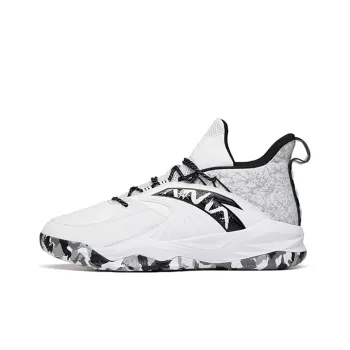 Anta Rhomboid Low Top Basketball Shoes Men's Black White