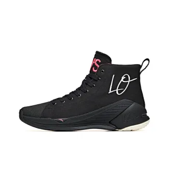 Anta Thompson KT Basketball KT4 Lovs Cushioned Slip Resistant Abrasion Resistant High Top Basketball Shoes Black