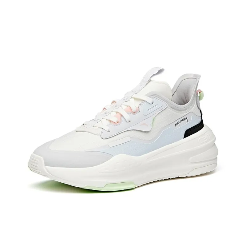 Anta C37 Series Life Collection Low-Top Skateboard Shoes Women's White Blue-1