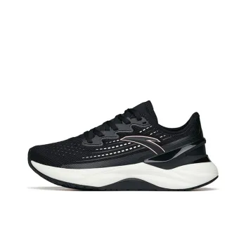Anta Tron 2.0 Durable Breathable Low Top Running Shoes Women's Black Thickened Edition