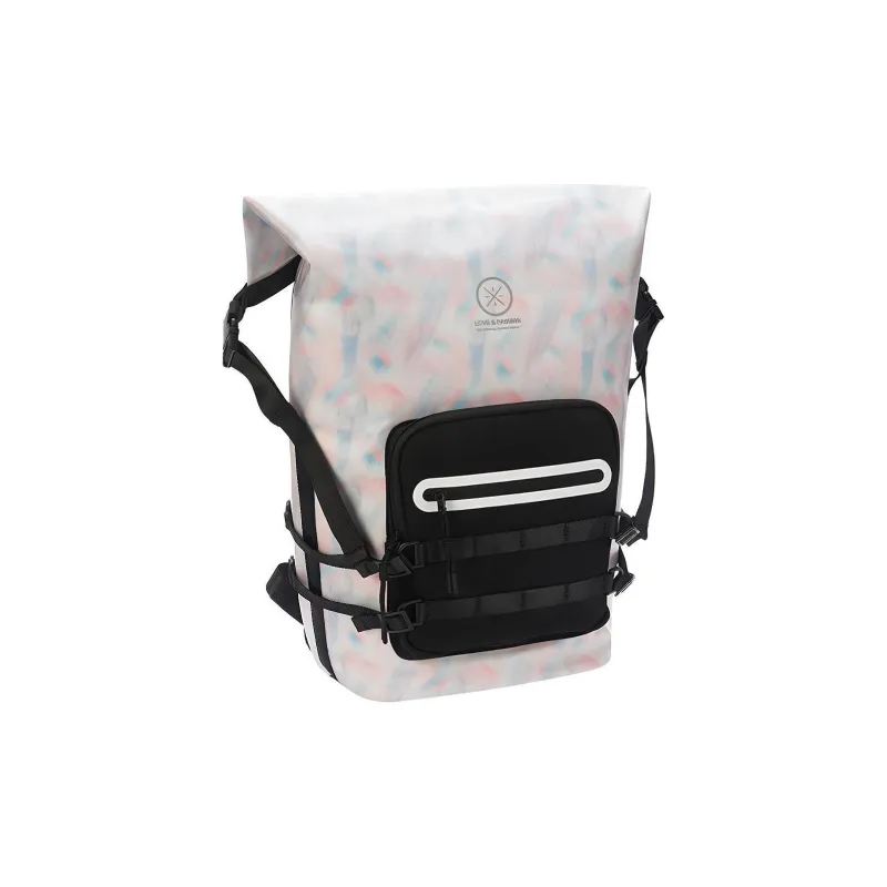 LiNing Marshmallow Polyester Laptop Bag Backpack Regular Unisex Gray & Black-1