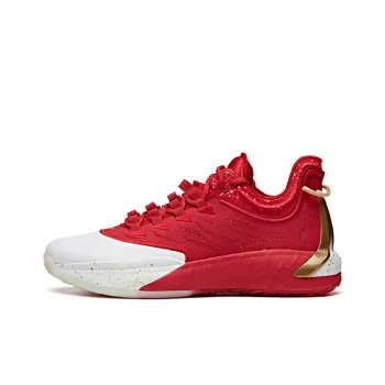 Anta GH1 Low Top Basketball Shoes Men's White Red
