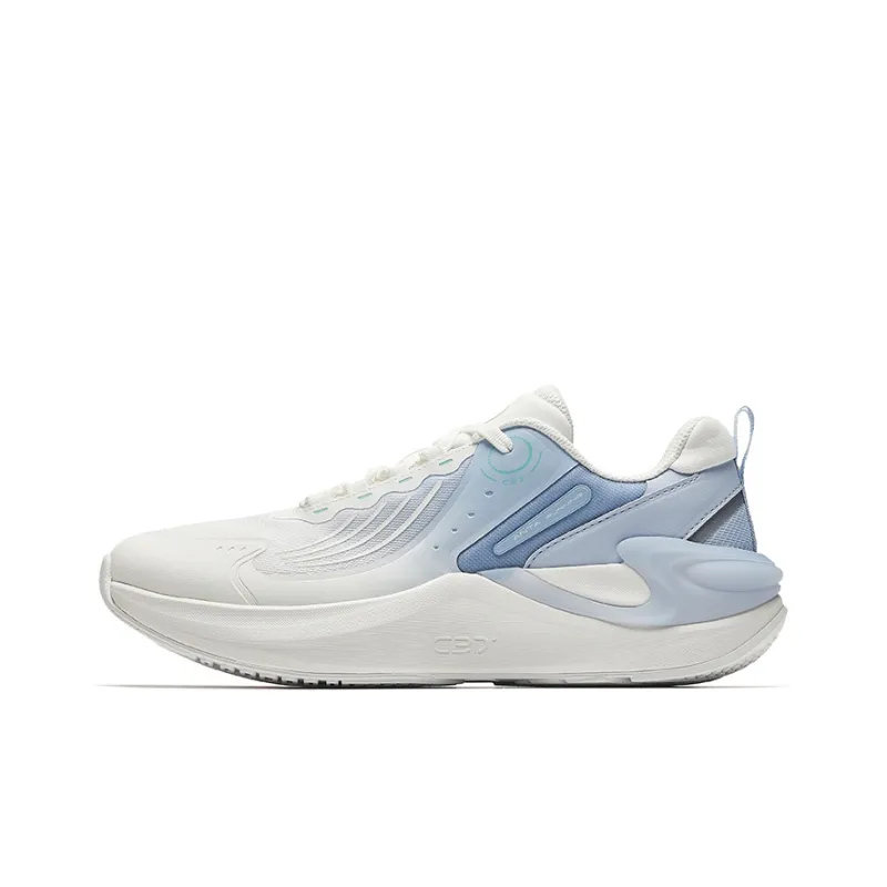 Anta C37+ Cushioned Slip Resistant Rebound Low Top Casual Running Shoes Women's Oxygen Blue-0