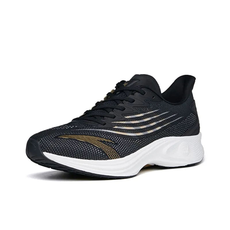 Anta MACH 2.0 Nitrogen Technology Durable Breathable Low Top Running Shoes Men's Black-1