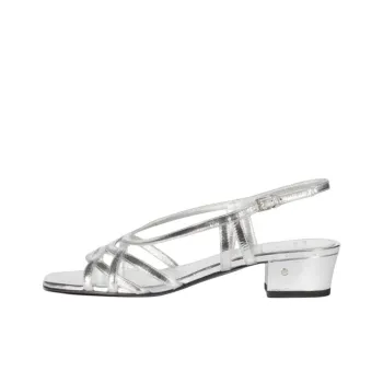 Laurence Dacade Janice Silver Strap Sandals 4cm Women's Silver
