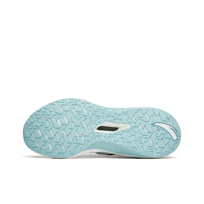 ANTA Tron 2.0 Running Shoes Men Low Top Ivory White/River Blue/Black-4