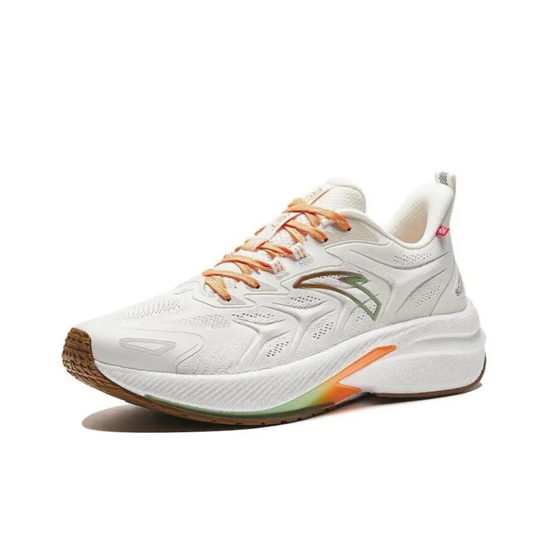 Anta Rocket 5.0 Anti-Slip Wear-Resistant Low-Top Running Shoes Men's White-1
