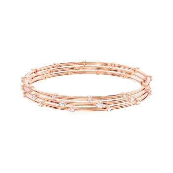 Swarovski Rose Gold-Tone Plated Bangles Women's Rose Gold