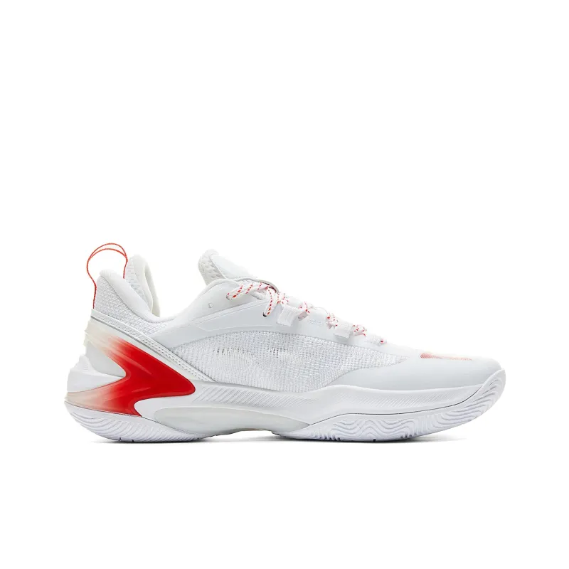 PEAK Agile 2.0 Basketball Shoes Men Low Top Big White PEAK Red-1