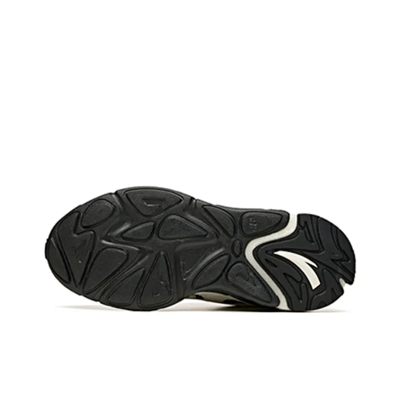 Anta Pulse, Life Collection Abrasion Resistant Breathable Low Top Chunky Sneakers Black White-5