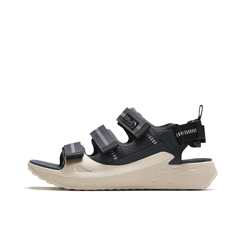 Anta Icing Beach Sandals Men's Gray Black-0