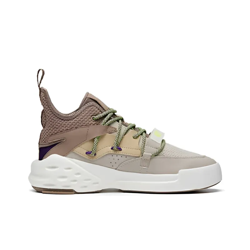 Anta Bastard Coverage  Thermal Slip Resistant Mid Top Skateboard Shoes Gray-1