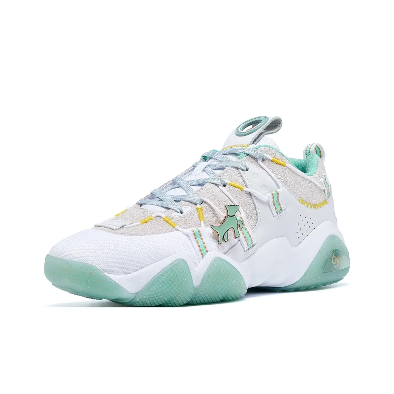 PEAK State Pole 6371 Casual Shoes Women's Low Top Baymax/Jadeite Green-2
