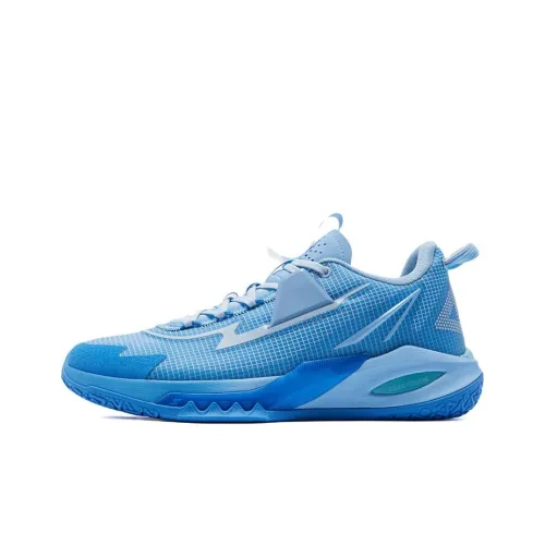 PEAK Lightning 9 Basketball Shoes Men Low-Top Sky Blue