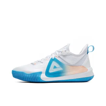 PEAK Blade Low Top Performance Basketball Shoes Men's White Tropical Blue