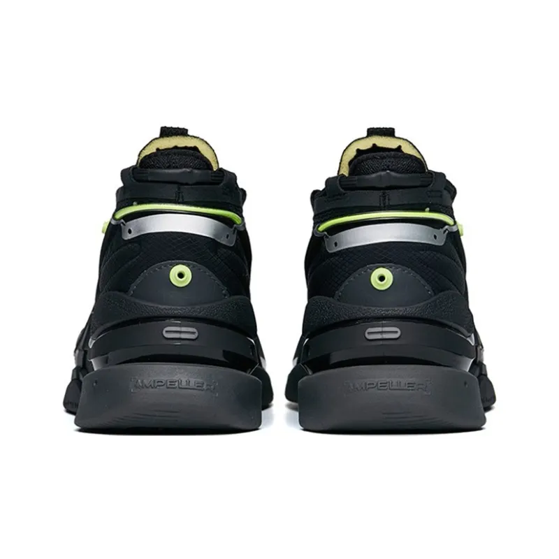 Anta AT91 Mid Top Skateboard Shoes Men's Black-3
