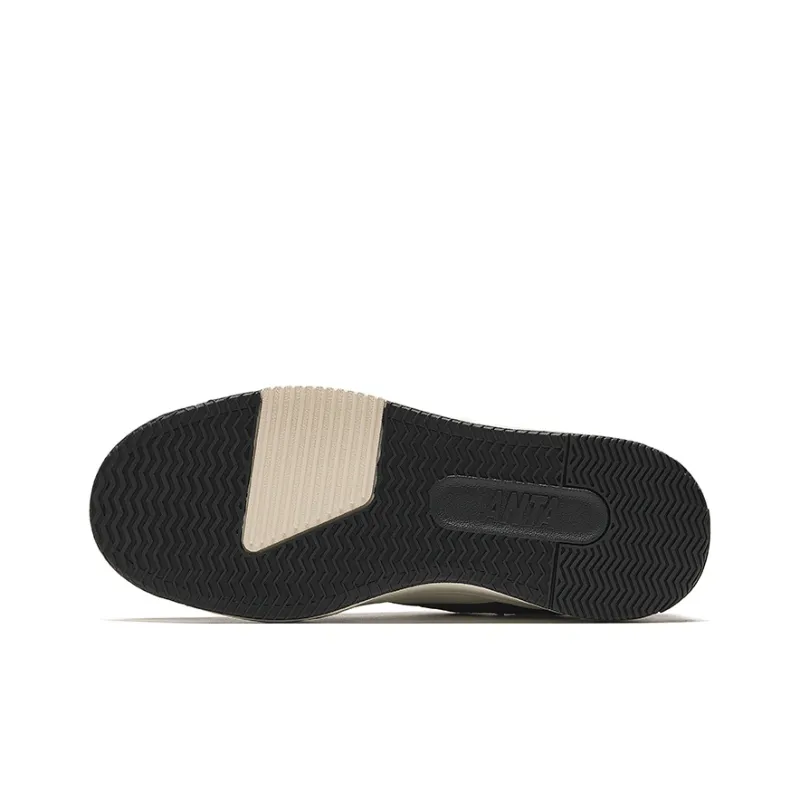 Anta C37 Series Height Increasing Lightweight Low Top Skateboard Shoes Women's Black-4