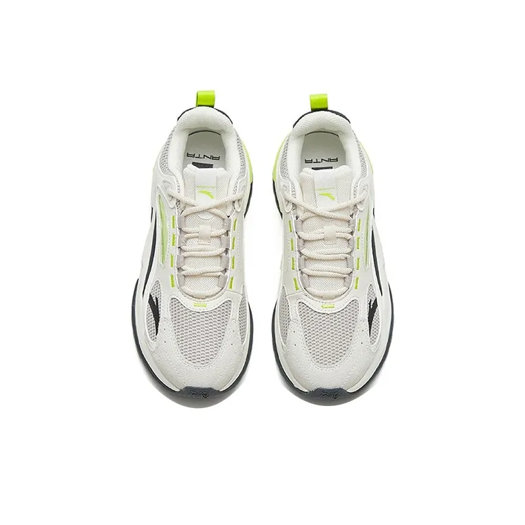 Anta Millennium 5.0 Lightweight And Wear-resistant Low-Top Sports Casual Shoes Women's Gray White-3