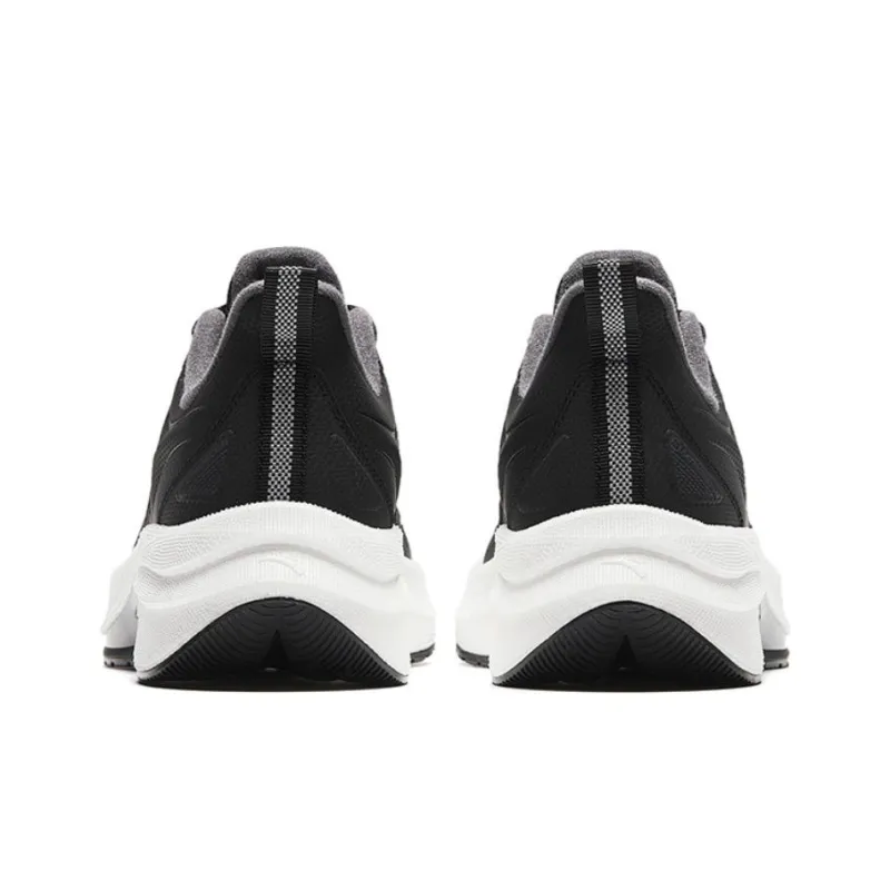 Anta Rocket 5.0 Cushioning Wear Resistant Mid Top Running Shoes Men's Black White-3