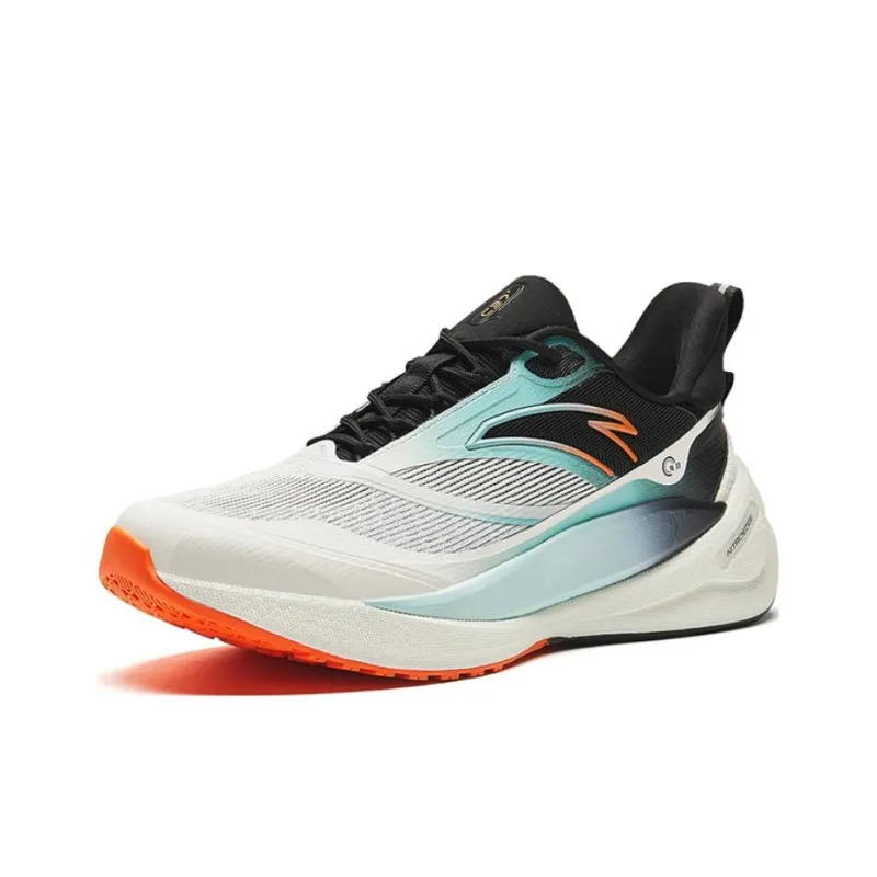 Anta C37 Series Cushioning Breathable Low-Top Running Shoes Men's White Blue-1