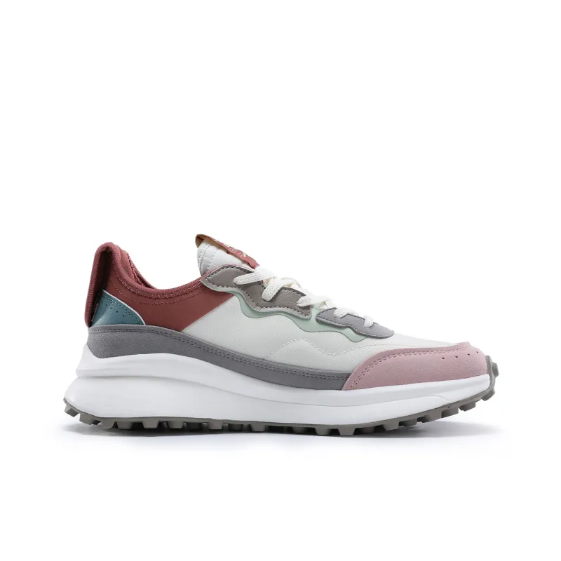 PEAK Flick 70s Slip-Resistant Low-Top Running Shoes Men's White Red-2