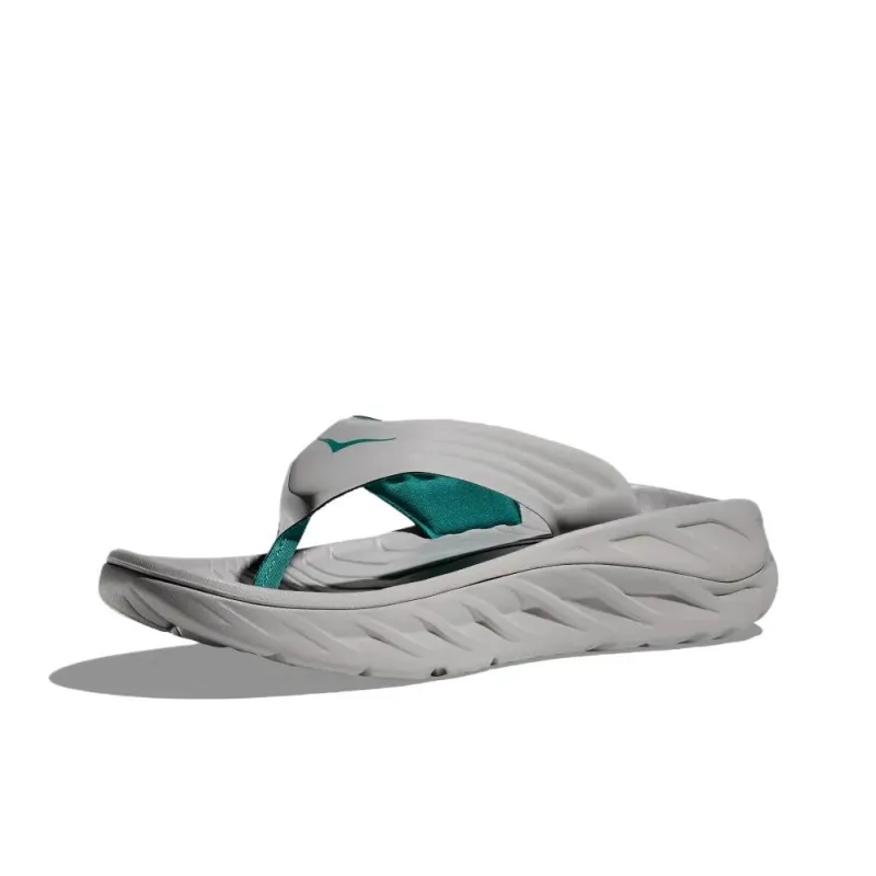 HOKA ONE ONE Ora Recovery Flip Quiet Flip Flops Men's Gray Green-2
