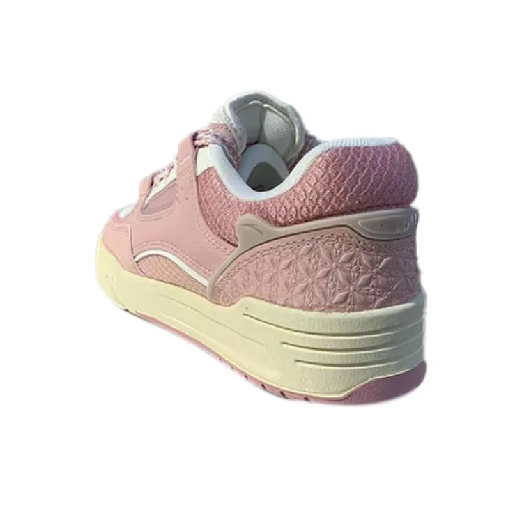 Anta AOJIE Anti Slip Wear Resistant Low Top Skateboard Shoes Women's Pink-1