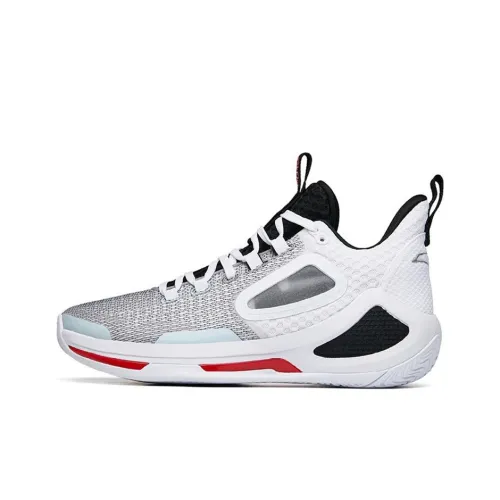 ANTA Alien 3 Basketball Shoes Men Mid-Top ANTA White/Black