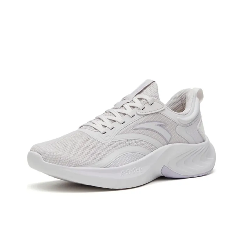 Anta Stinger SE Anti Slip And Wear Resistant Breathable Low Top Running Shoes Women's Gray Purple-1