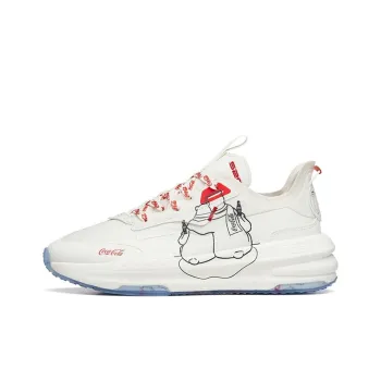 Coca Cola x Anta C37 Series Coca Cola Collaboration Low Top Skateboard Shoes Women's White Red