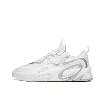Anta AT91 Slip-Resistant Cushioning Wear-Resistant Low-Top Skateboard Shoes Men's White Silver