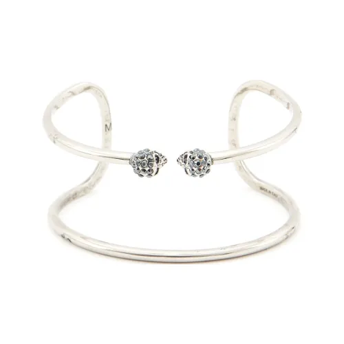 Alexander McQueen Bangles Unisex Antique Silver