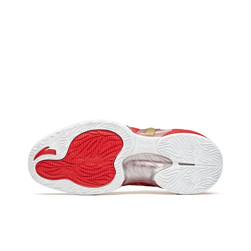 Anta GH2 Cushioning Anti Slip And Wear Resistant Breathable Support Low Top Basketball Shoes Men's Red-5