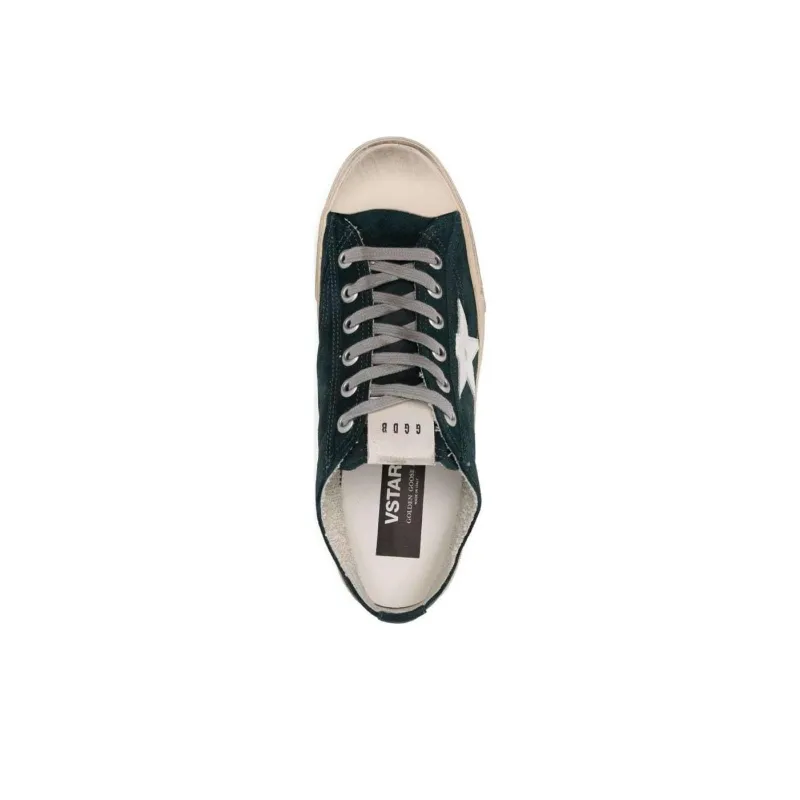 Golden Goose V Star 2 Low Top Skateboard Shoes Men's Green-4