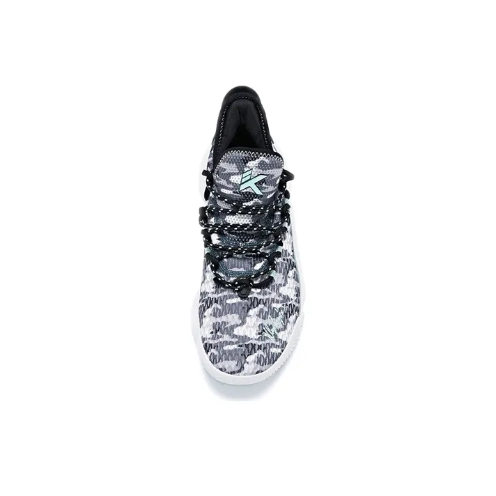 Anta Light Cavalry 5 Cushioning Anti-Slip And Wear-Resistant Low-Top Basketball Shoes Men's Gray Black White-2