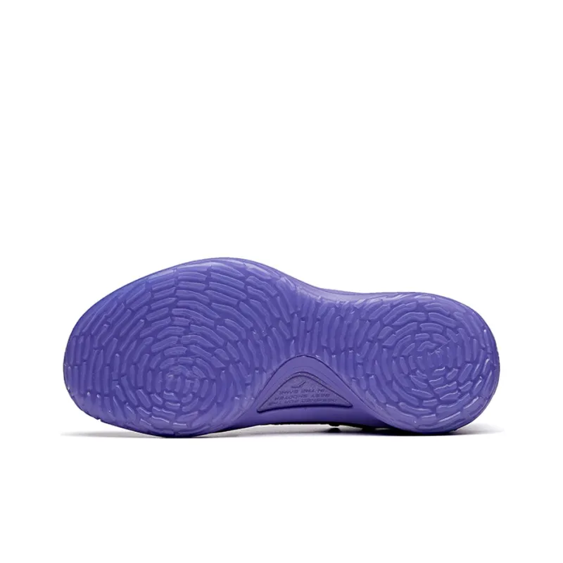 Anta KT5 KT Low For Girls Cushioning Anti Slip And Wear Resistant Mid Top Basketball Shoes Women's Purple-4