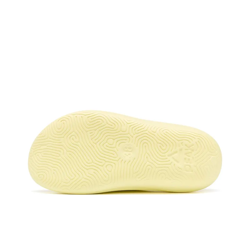 PEAK Statistic Sandals EVA Quiet Slide Slippers Women's Yellow-5