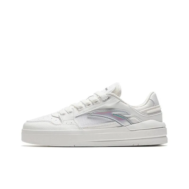 Anta Street Naughty Lite Anti Slip Wear Resistant Low Top Skateboard Shoes Women's White-0