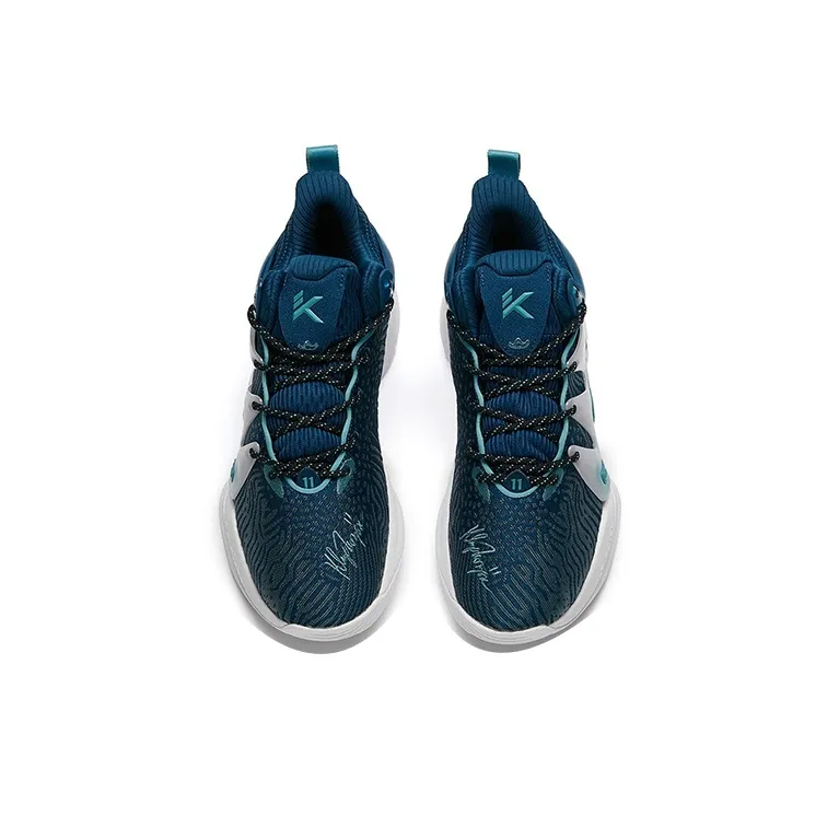 Anta Mountain 1 Cushioning Anti-Slip Wear-Resistant Impact-Resistant Low-Top Basketball Shoes Armory Blue-2