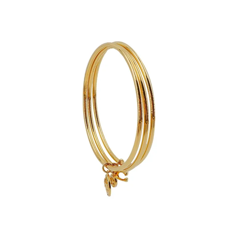 COACH Alloy Bangles Women's Gold-3
