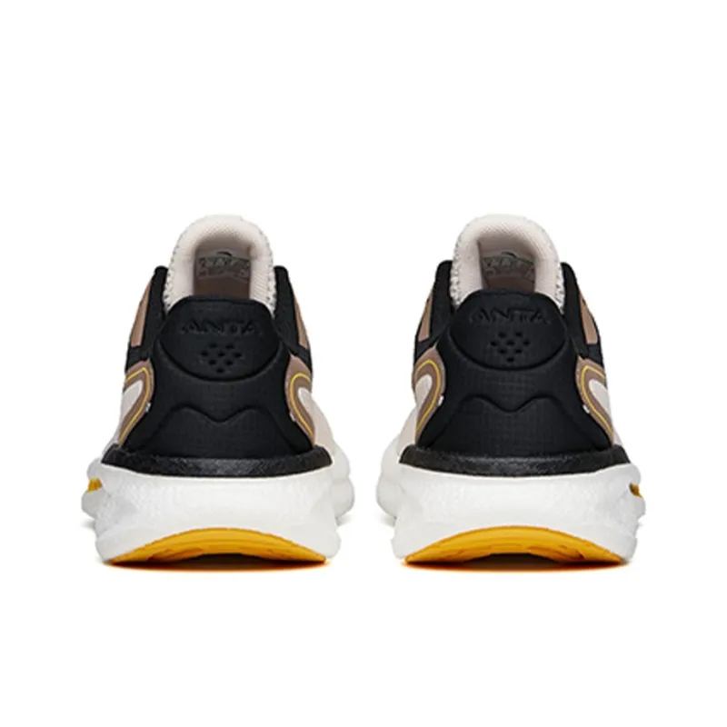 Anta Martian Foam Breathable Wear-Resistant Slip-Resistant Low-Top Running Shoes Men's Linen Gray-4