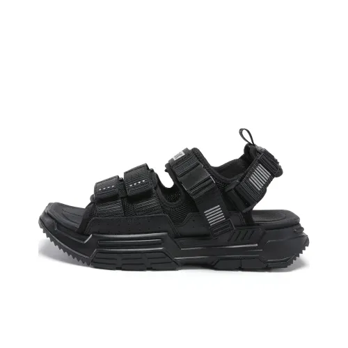 PEAK State Pole Beach Sandals Men All Black