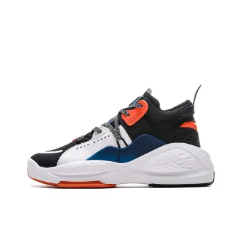 Anta Bastard Life Collection Mid Top Skateboard Shoes Men's White Blue Black