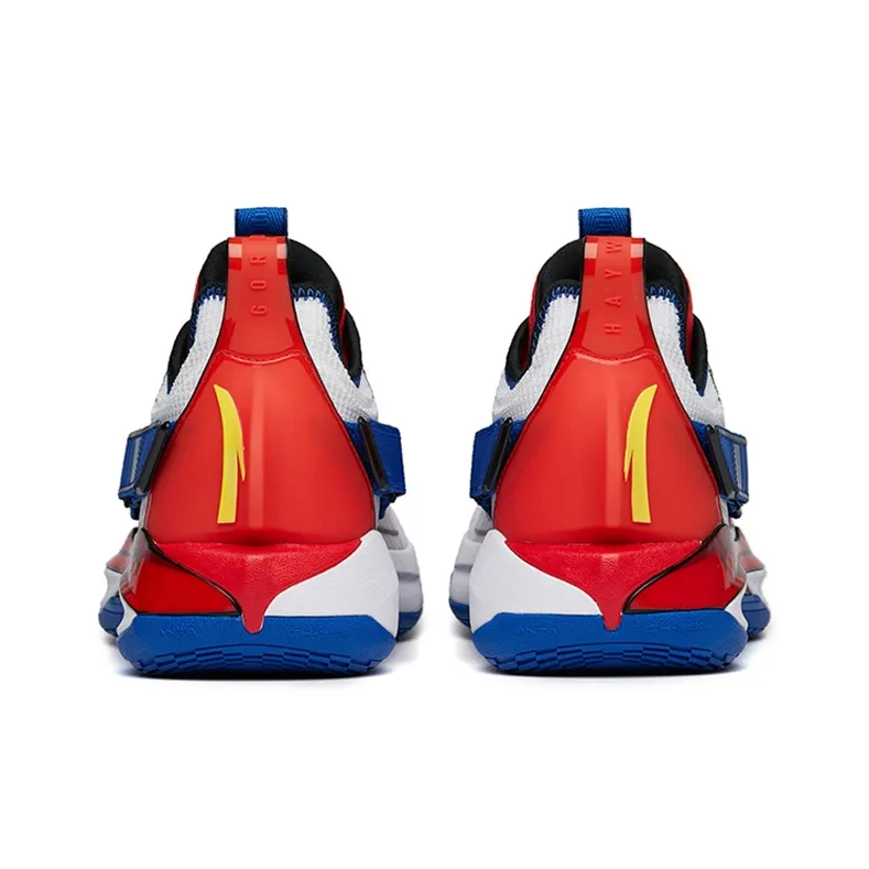 Anta GH3 Hayward GH3 Cushioned Slip Resistant Low Top Performance Basketball Shoes Men's White Blue Red-3