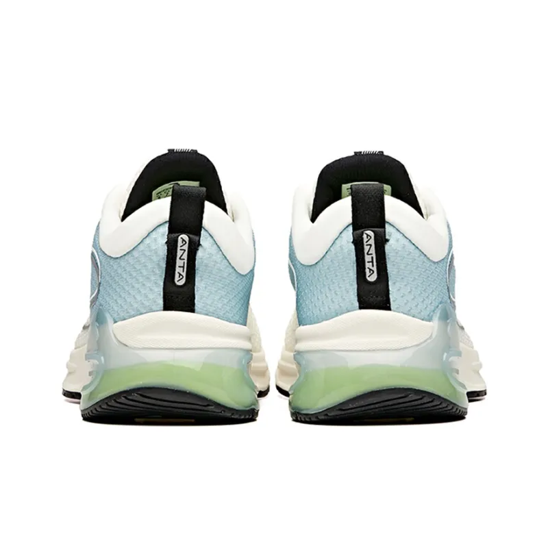 Anta Tron 1.0 Cushioning Anti-Slip Wear-Resistant Breathability Low-Top Running Shoes Men's White Blue-3