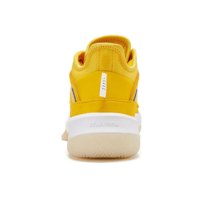 PEAK State Extremely Large Triangle 1.0 Basketball Shoes Unisex Mid Top Bright Yellow-6