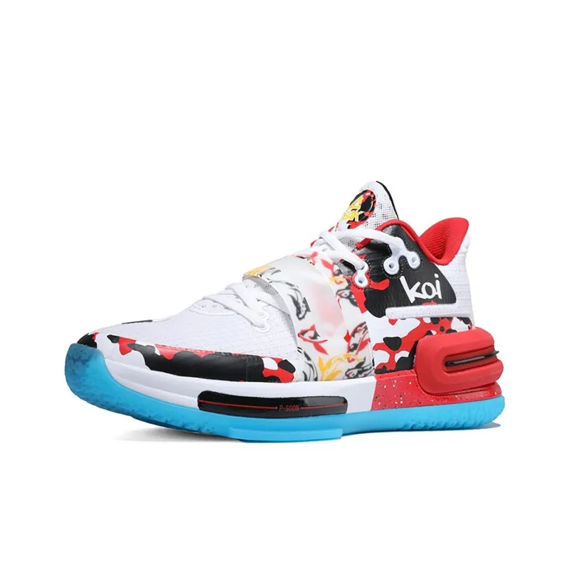 PEAK Flash 2 Generation Basketball Shoes Men Low Top Baymax/Red-2