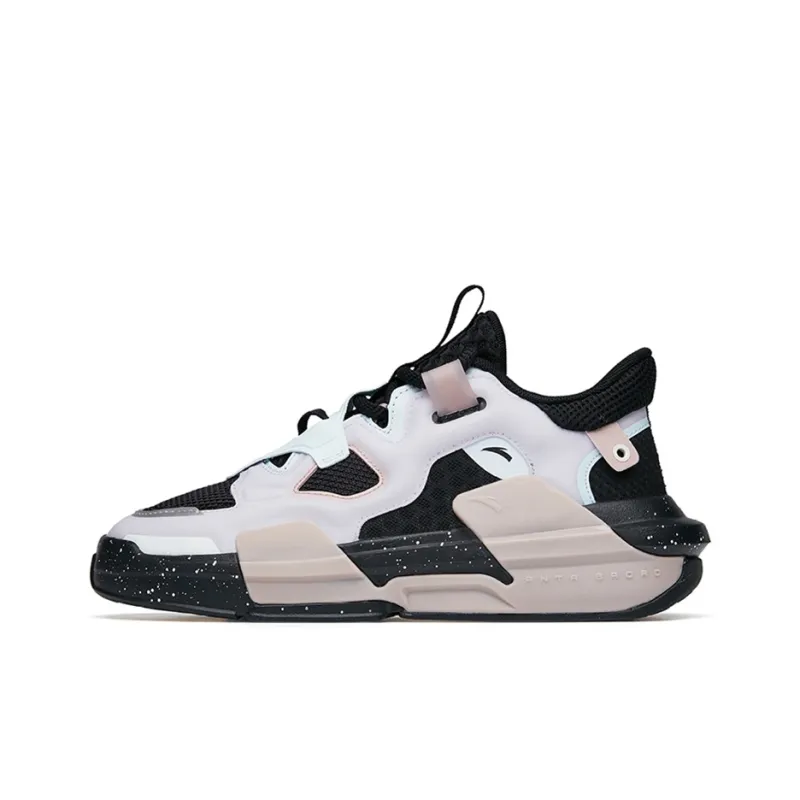 Anta Bastard 3 Low Top Skateboard Shoes Women's Black Blue-0